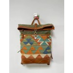 Navajo handmade wool blanket backpack